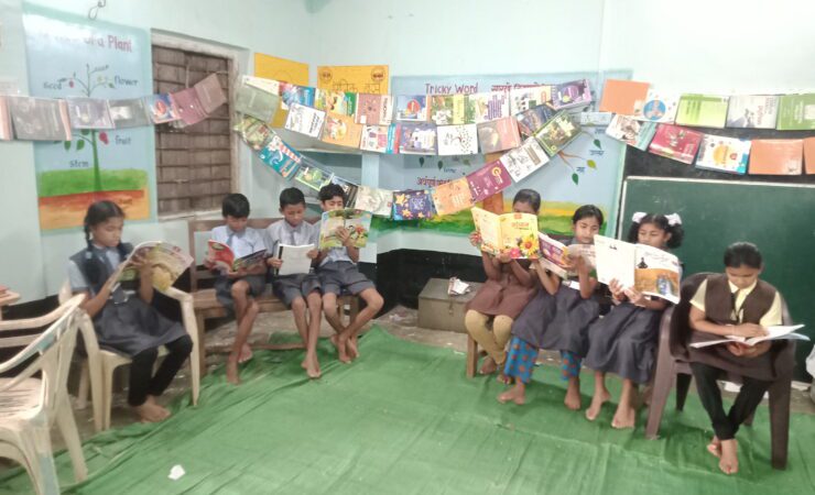 Library-Setup-at-Bodali-Village-6-740x450-1