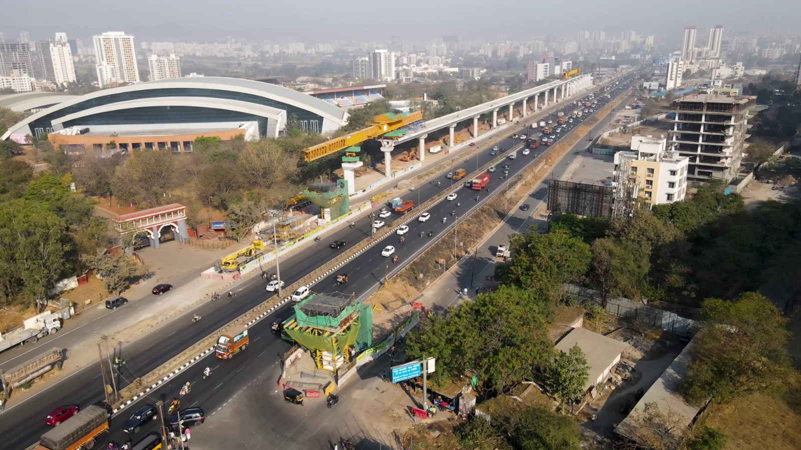 Pune-Elevated-Metro-piling-work