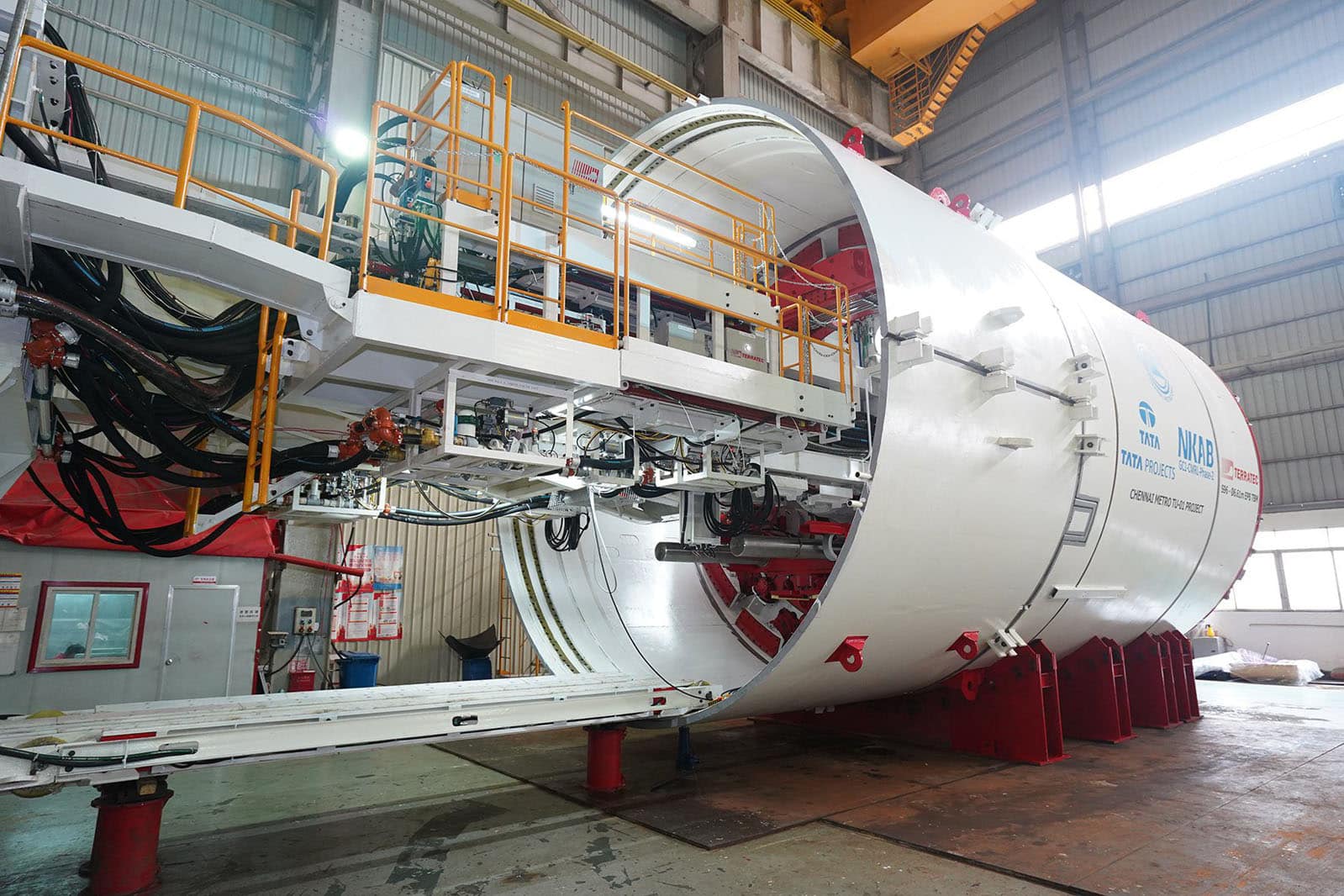 Tata-Projects-successfully-completed-Factory-Assurance-Test-for-first-Tunnel-Boring-Machine-S96-of-Chennai-Metro-project.
