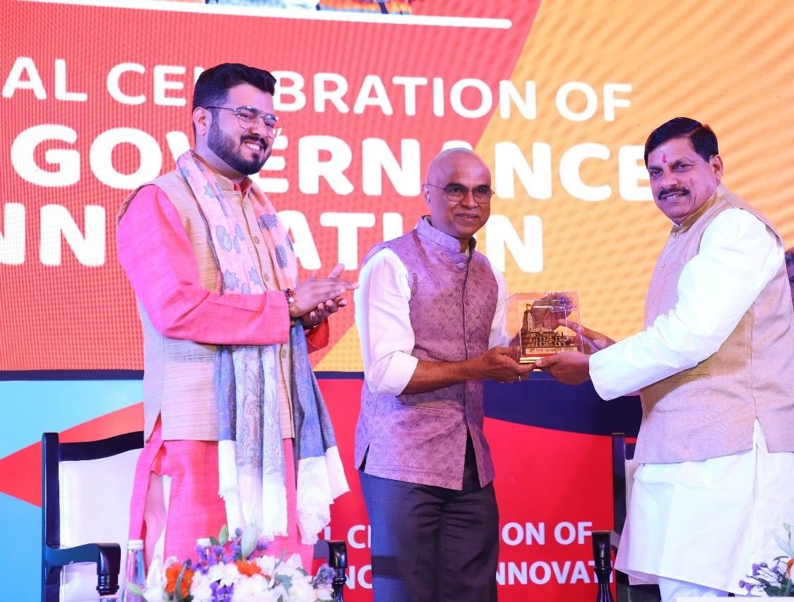 Vinayak Pai, MD & CEO, Tata Projects has been felicitated at the Sushasan Mahotsav 2024
