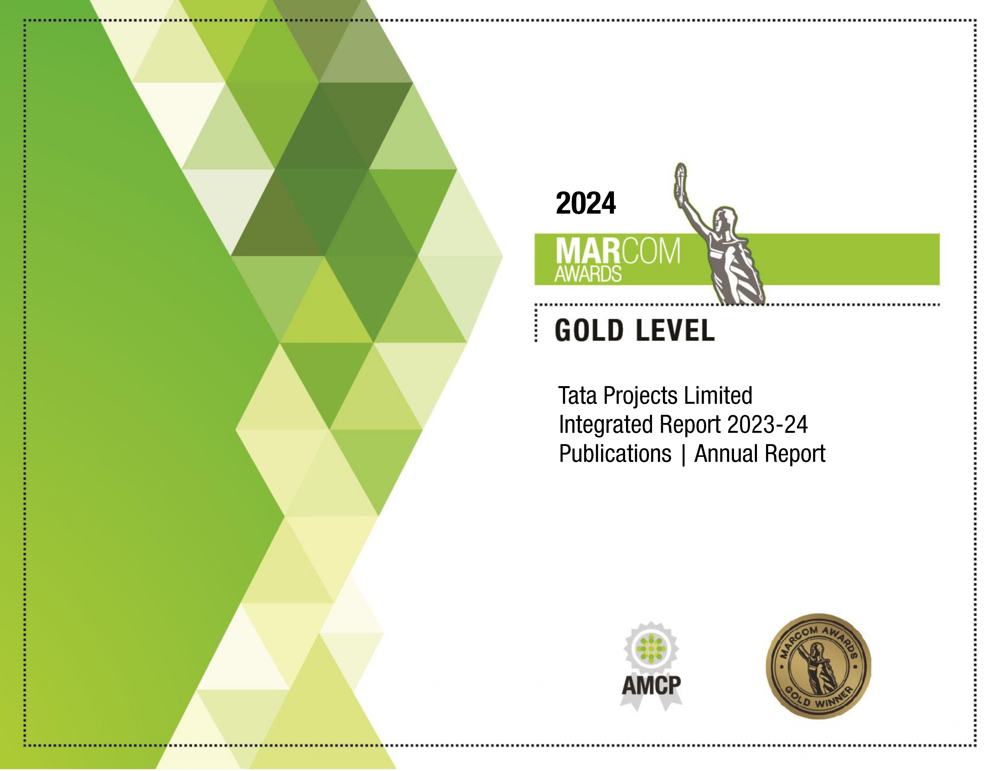 Tata Projects Limited has been awarded Gold at the MarCom Awards 2024