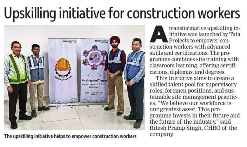 Upskilling Initiative for Construction Workers  