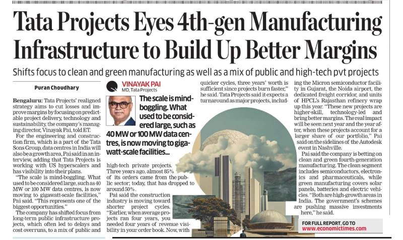 Tata Projects Eyes 4th-gen