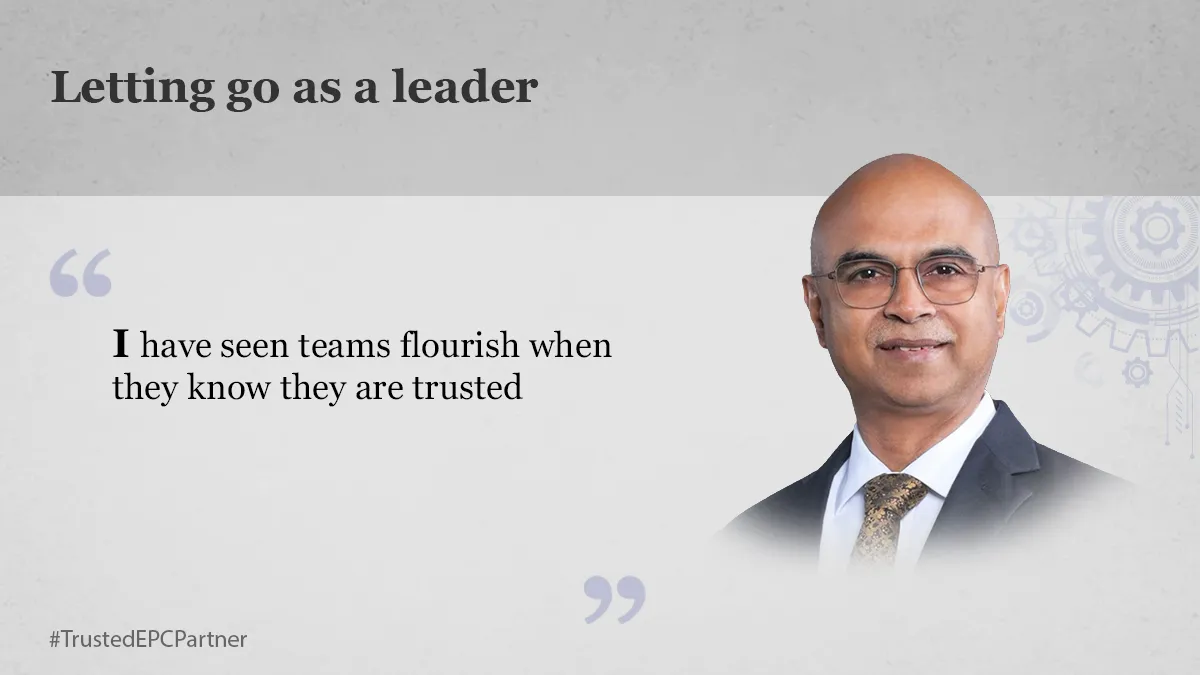 Letting go as a leader