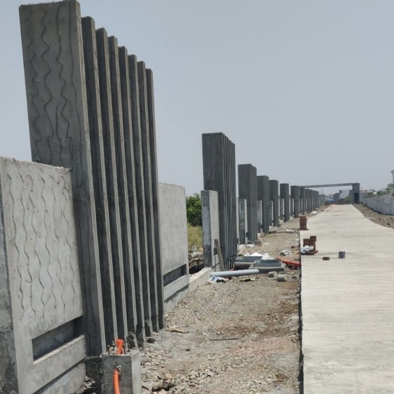 Road and drainage boundary wall and excavation work