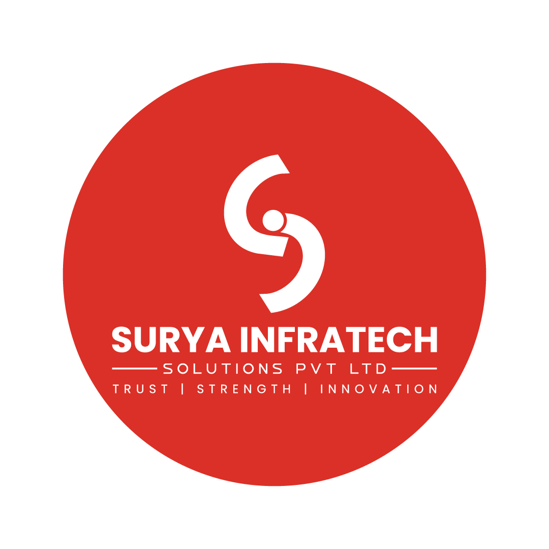 Logo of Surya Infratech Solutions Pvt. Ltd., a Pune-based provider of uPVC windows, aluminium works, glazing, ACP, SS, and MS fabrication services.