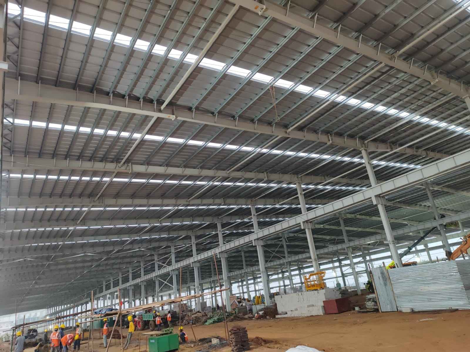 Factory roofing structure 