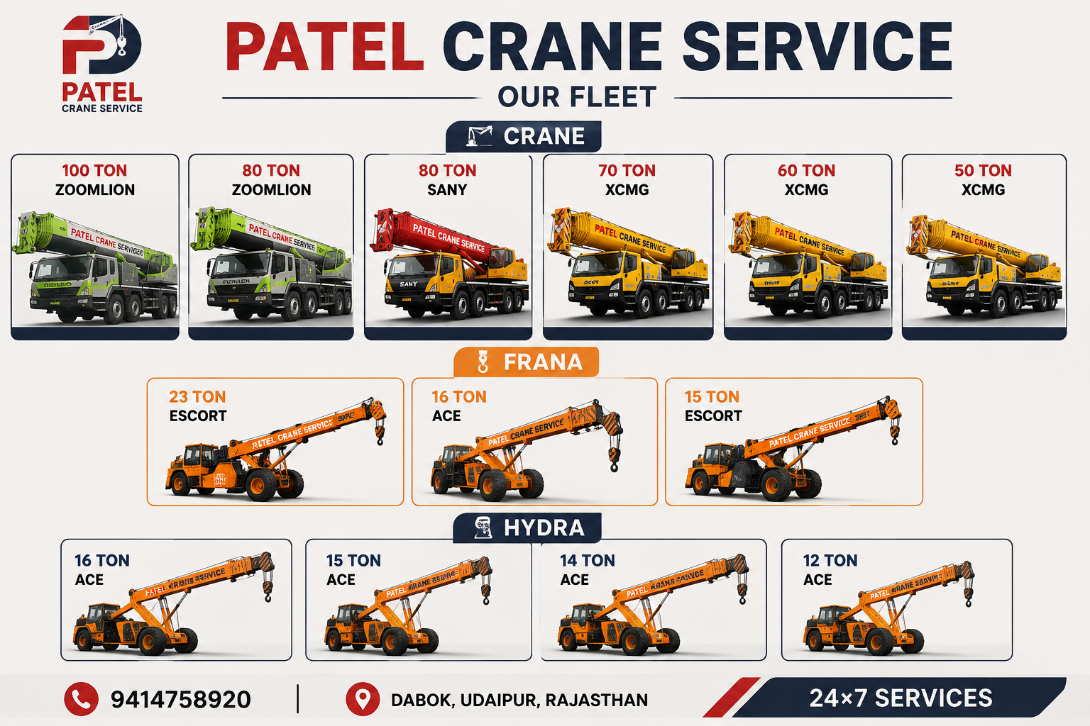Crane hydra frana