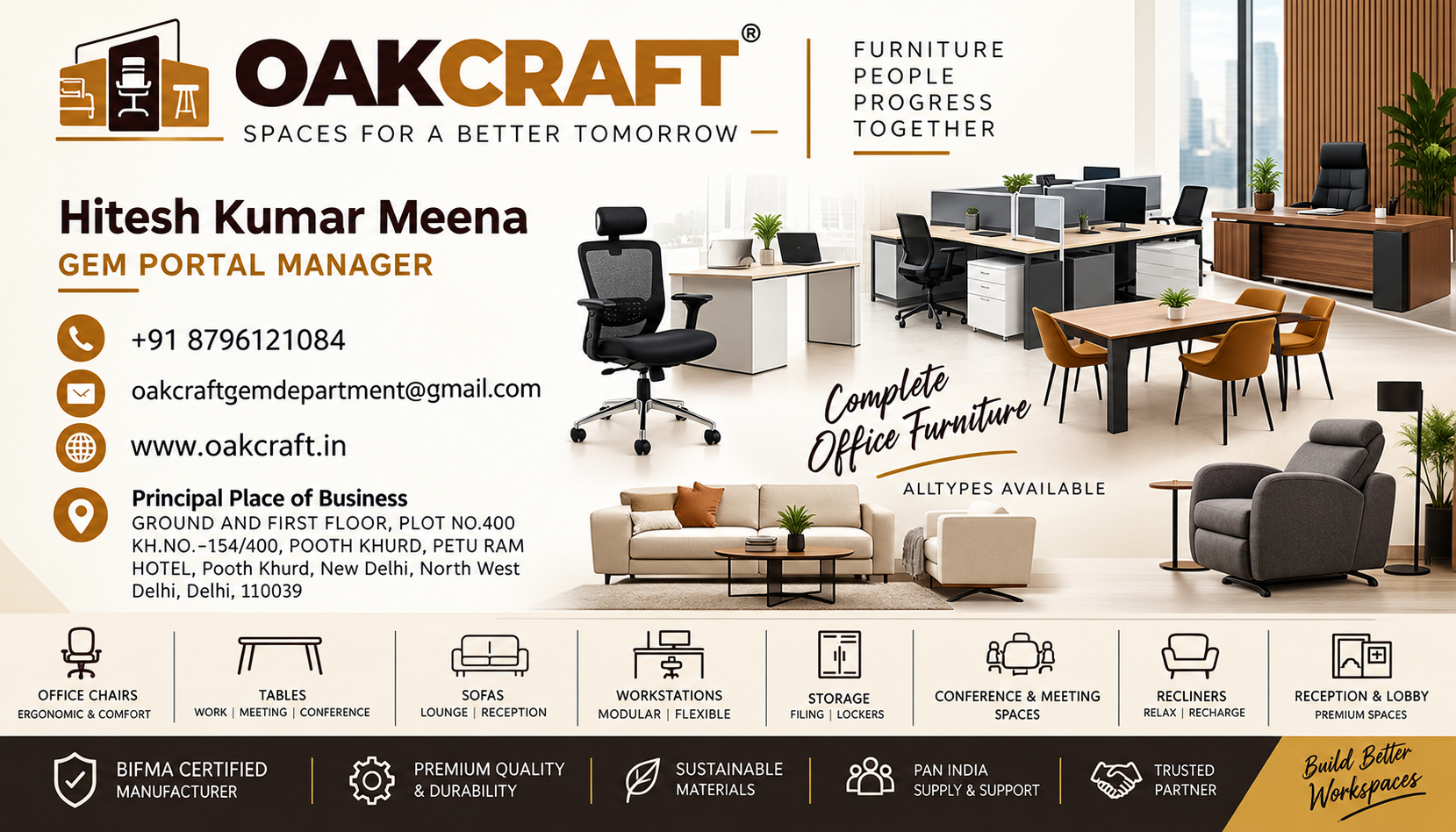 We are Office furniture manufacturer   