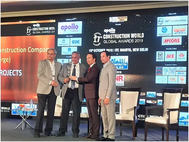 Tata Projects Ltd receiving citation for ENR’s Top Design Firm & Top Contracting Firm
