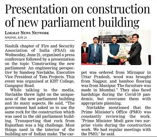 EVP – Tata Projects shares his perspective on the New Parliament Building construction 1