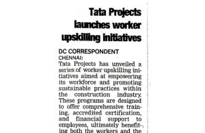 Tata Projects launches workers upskilling pgr